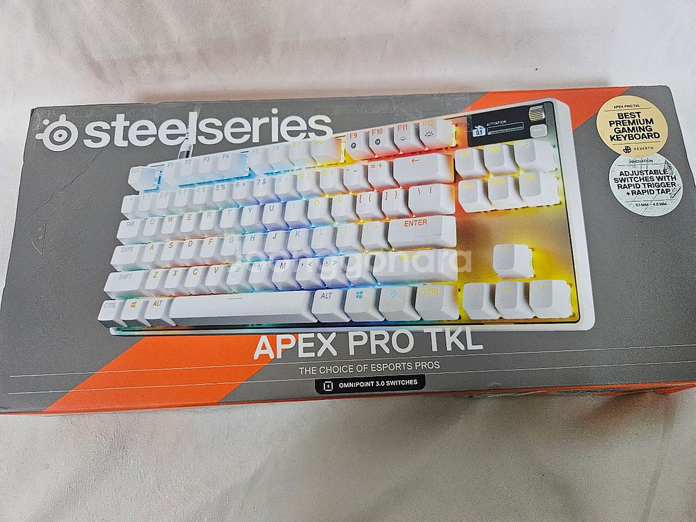 스틸시리즈 Apex Pro 유선 텐키리스 화이트 미사용--0