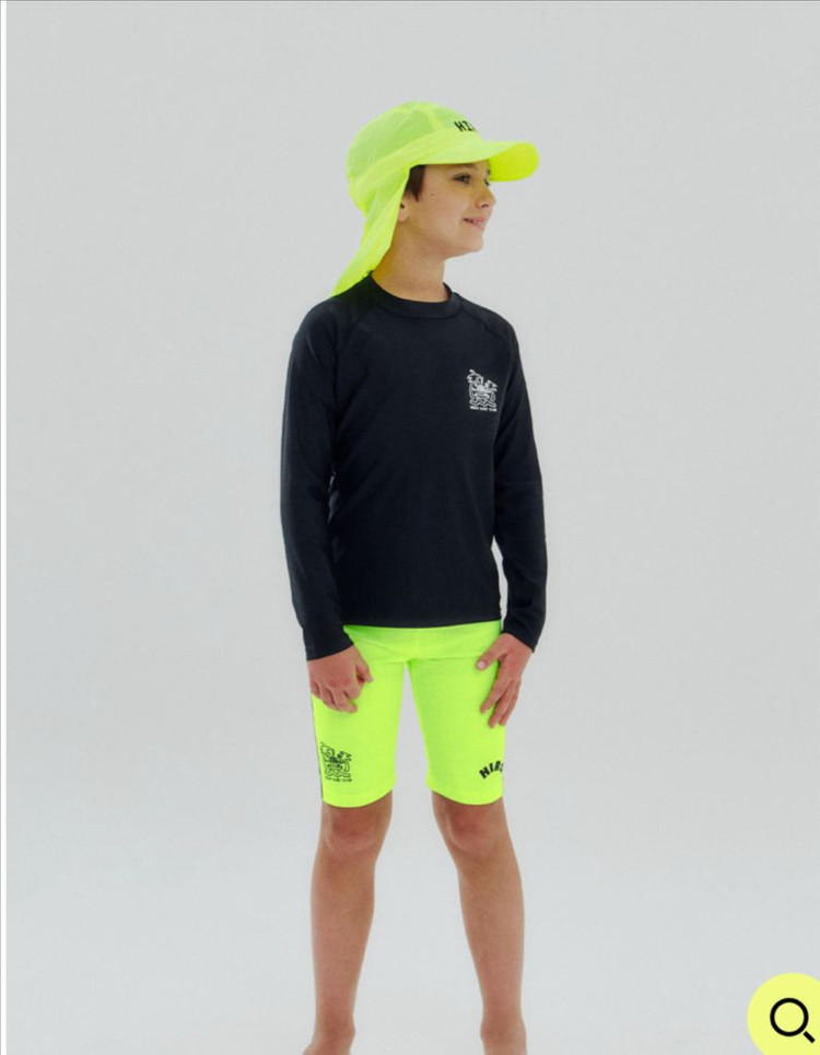 히로 로고스윔쇼츠 네이비150 네온150--2