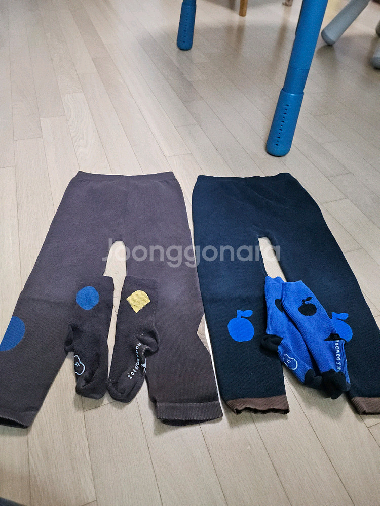 리미떼두두 무봉제 레깅스 M 양말 세트 2벌일괄--1