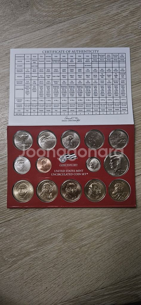 2007년 미국주화 14종 민트세트--0