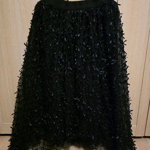 M 블랙 리본 언발 샤스커트 일본스타일 공주풍