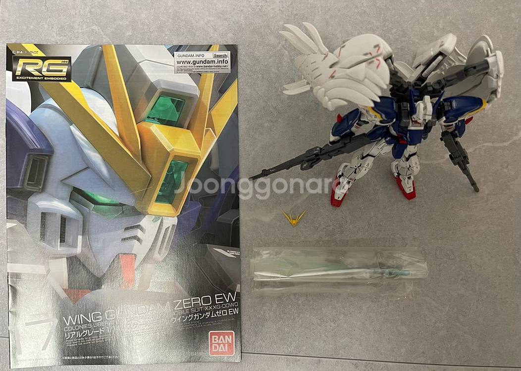 반다이 RG 윙 건담 제로 EW 조립품 건프라--0