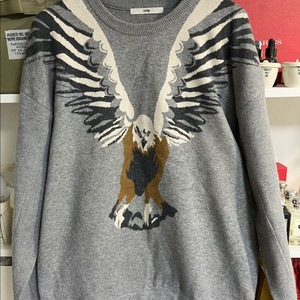 시스템옴므 독수리 자가드 니트