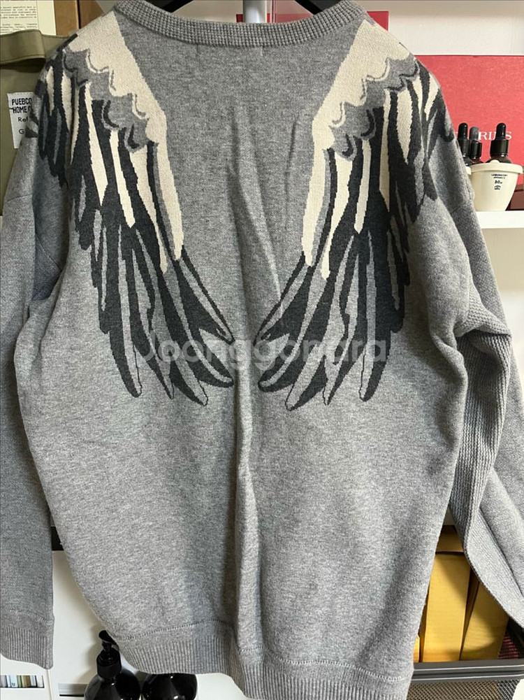 시스템옴므 독수리 자가드 니트--2