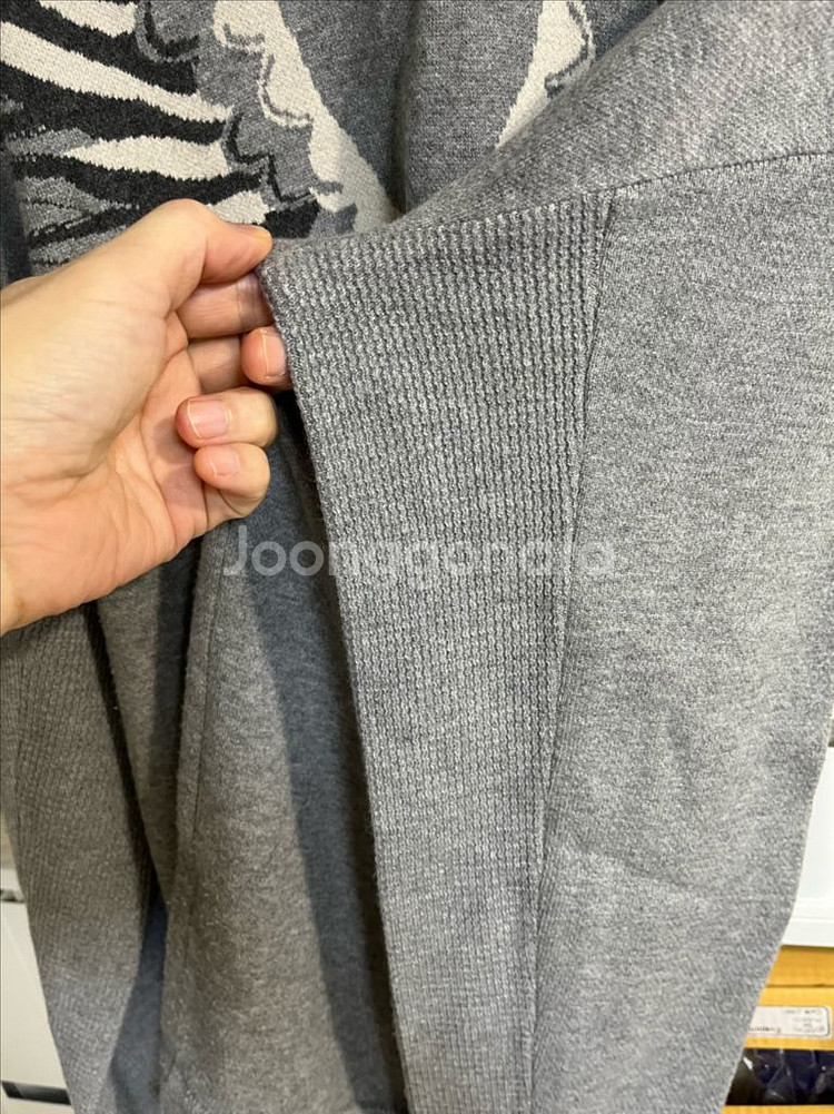 시스템옴므 독수리 자가드 니트--3