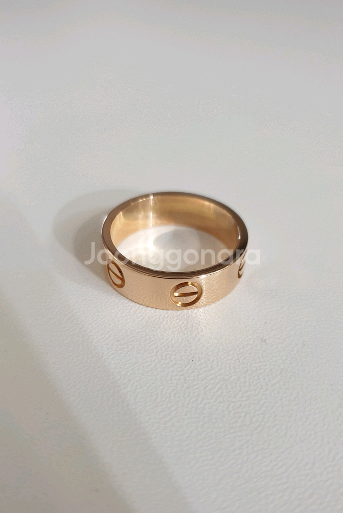 까르띠에 러브링 클래식 정품 핑크골드 러브반지--2