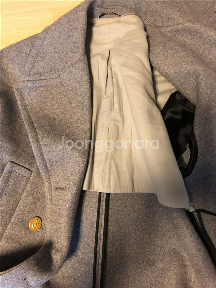 발렌티노 더블 그레이 코트--5