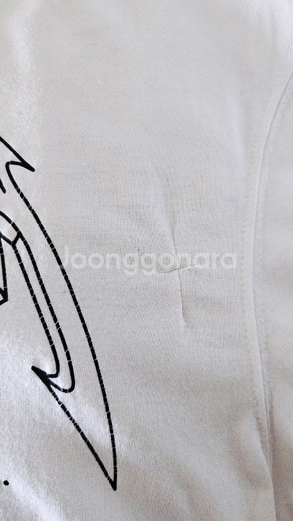 디자이너 감성 해골 프린트 티셔츠 (L)--5