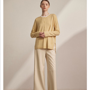 라온 켈리 레더 팬츠 크림 새상품 raon