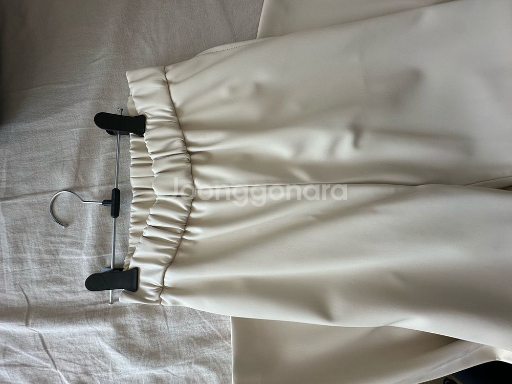 라온 켈리 레더 팬츠 크림 새상품 raon--4