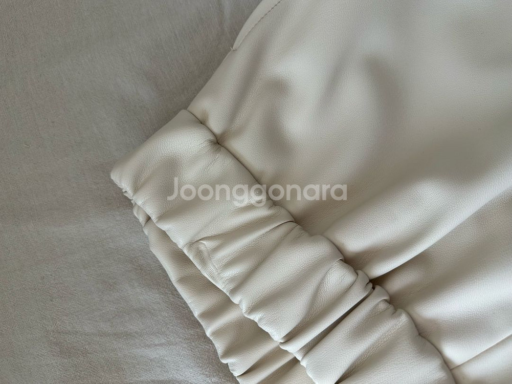 라온 켈리 레더 팬츠 크림 새상품 raon--7