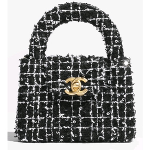 샤넬 켈리백 블랙 트위드 골드 하드웨어 스몰