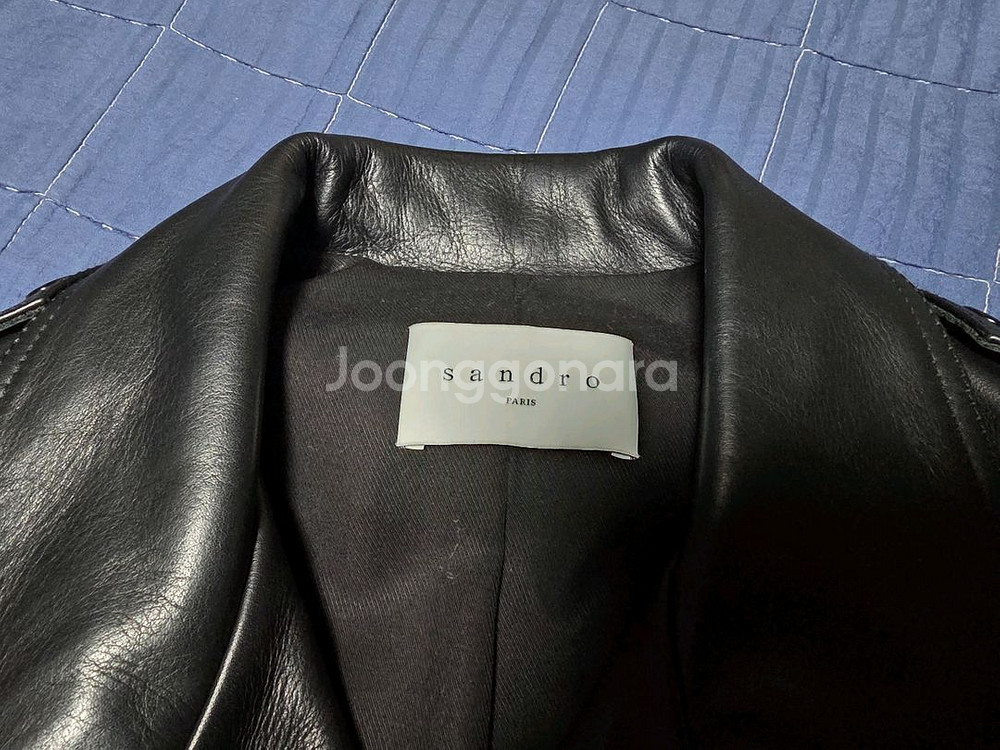 산드로 옴므 레더 라이더 자켓 XL소가죽 자켓실착 적어--2
