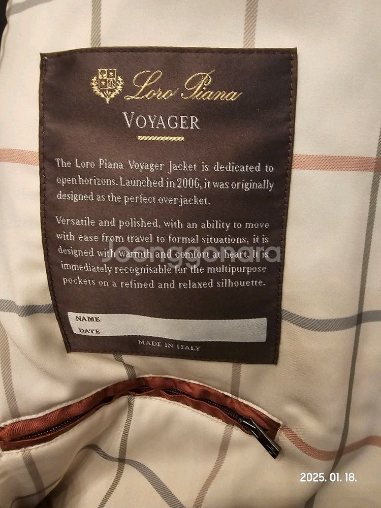 로로피아나 남성 뉴트래블러 원터 보야저 봄버 자켓,--8