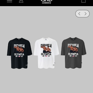 압도 올라잇 콜라보 올림피아 반팔 M