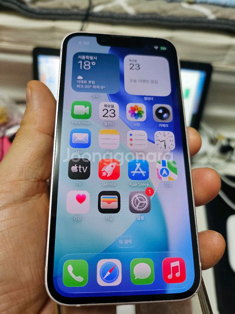 아이폰13미니128 핑크단품 100%--0