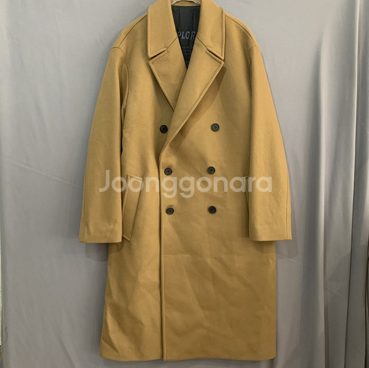 M 인사일런스 분트 캐시미어 혼방 더블 카멜 롱코트--0