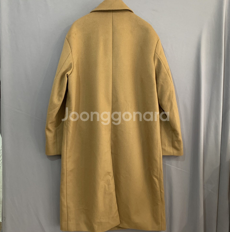 M 인사일런스 분트 캐시미어 혼방 더블 카멜 롱코트--1