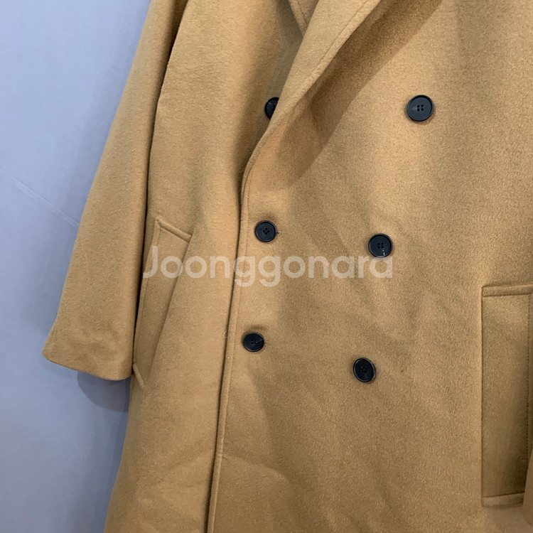 M 인사일런스 분트 캐시미어 혼방 더블 카멜 롱코트--2