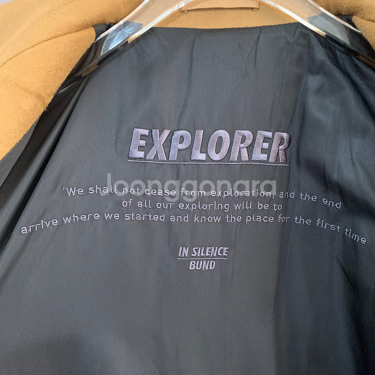 M 인사일런스 분트 캐시미어 혼방 더블 카멜 롱코트--3