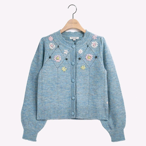 써스데이아일랜드 플라워 가디건 스몰 새상품