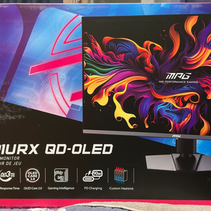 게이밍 모니터 msi 321urx qd-oled 미개봉