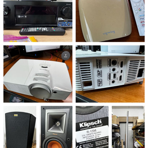 홈시어터세트: 리시버(DENON), 스피커(클립쉬)..