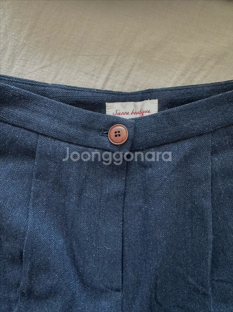 시엔느 헤링본 울팬츠 s 네이비--6