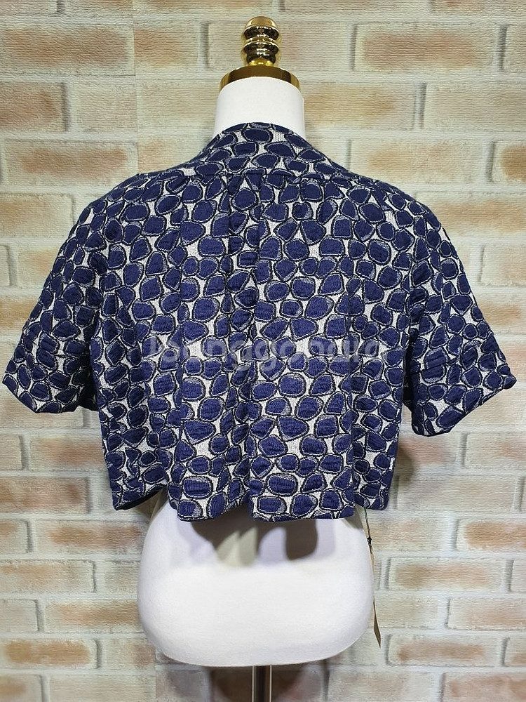 택부착 다이앤본퍼스텐버그 정품 울 숏 양면 자켓55반--6