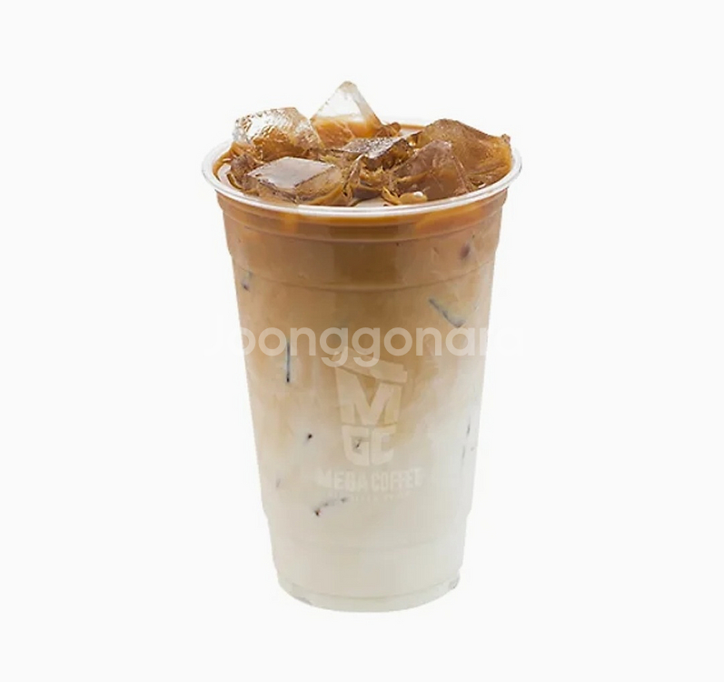 메가커피 아이스 카페라떼--0