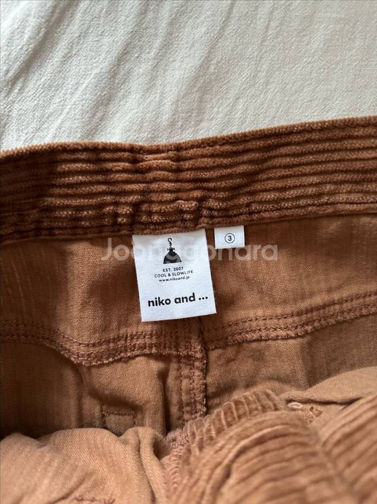 니코앤드 코듀로이 팬츠 3사이즈 브라운--0
