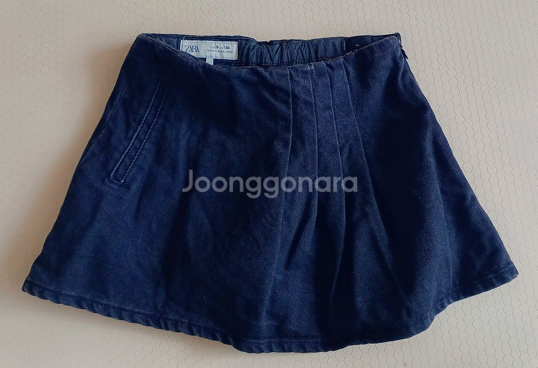자라키즈 데님 스커트 9사이즈 (134cm)--0