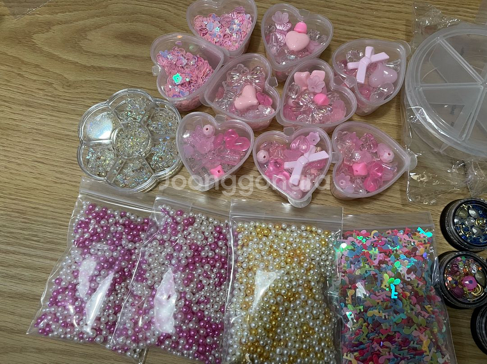 비즈파츠, 레진파츠, 보석파츠, 슬라임스팽글 일괄--2