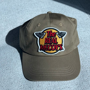리얼맥코이 로고 볼캡 베이스볼캡 카키 새상품