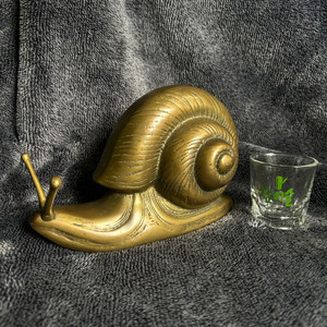 황동 신주 브라스 달팽이 재물 행운 장식품 팝니다