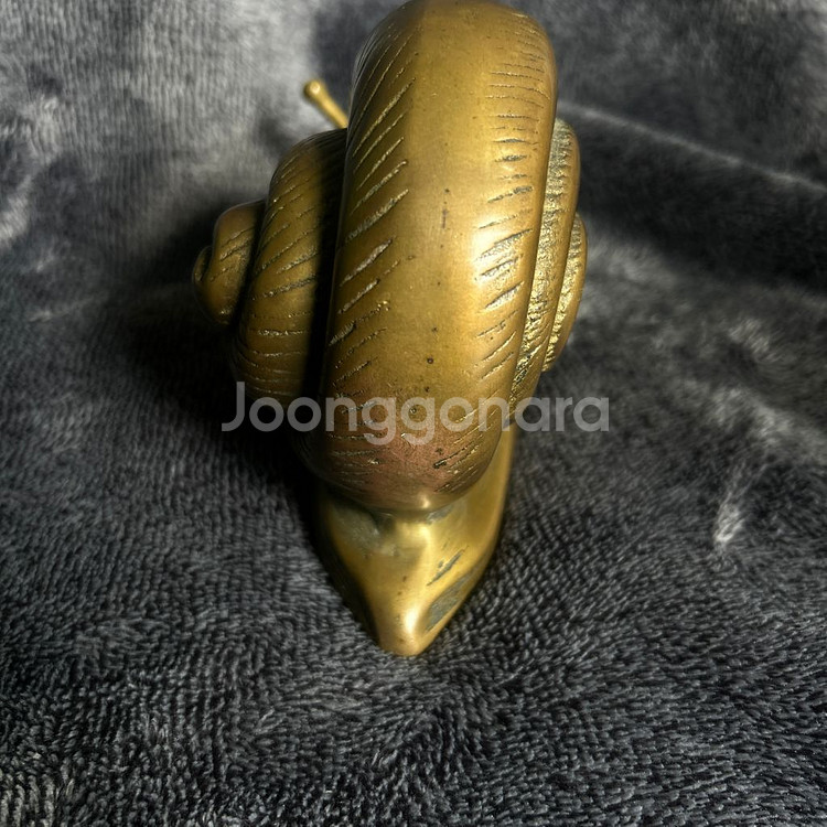 황동 신주 브라스 달팽이 재물 행운 장식품 팝니다--5