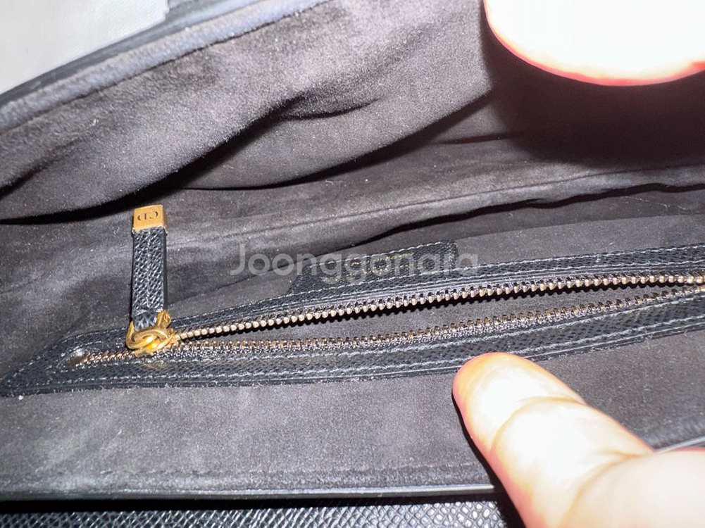 디올 새들백 미듐 카프스킨 상태좋음--5