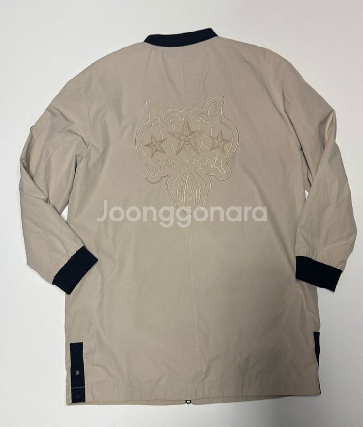 여성 험멜 Hummel 베이지 롱 항공 자켓--1