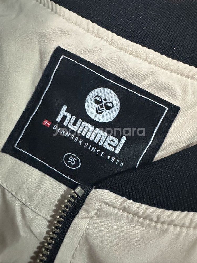 여성 험멜 Hummel 베이지 롱 항공 자켓--2