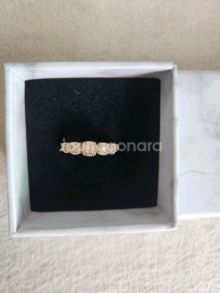 14k꼬냑다이아반지(리얼화이트)--0