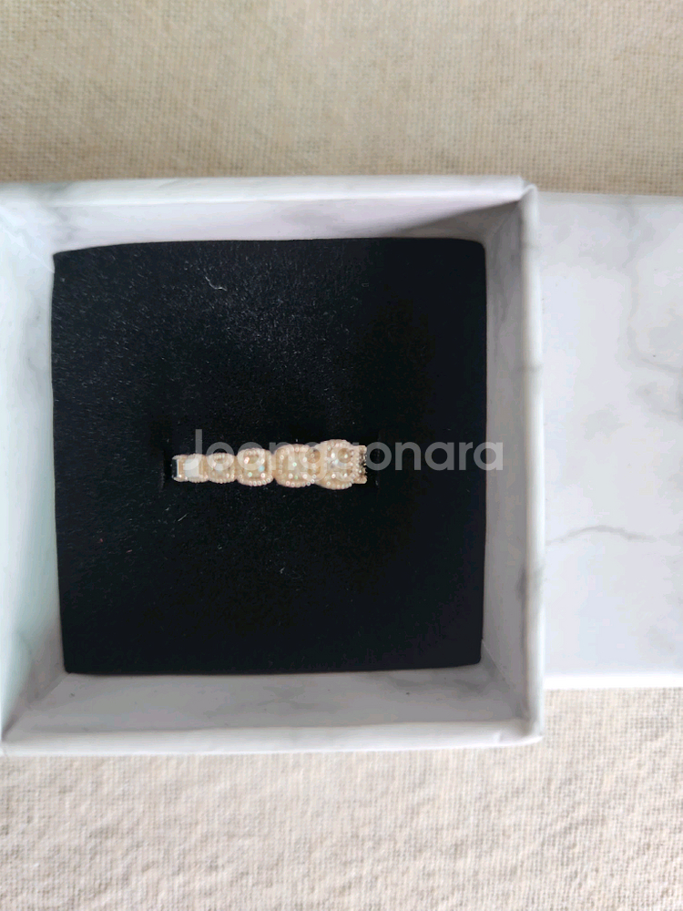 14k꼬냑다이아반지(리얼화이트)--2