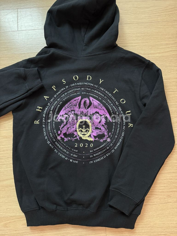 영국 밴드 퀸 Queen&아담램버트 투어 굿즈 후디집업--0