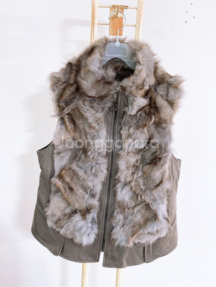 (정품)카시바디여우털양가죽100%조끼(여성용100)--0