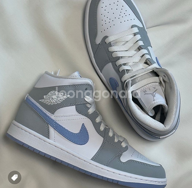 나이키 조던1 미드 울프그레이 245--0