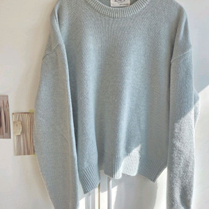 간절기 니트 소라 컬러