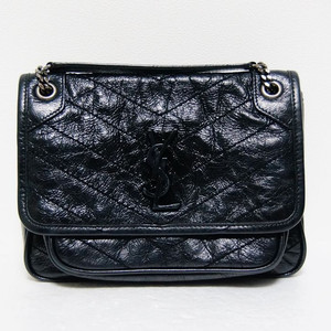 [생로랑] 크링클 가죽 니키 베이비 숄더백팝니다.