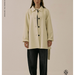 쏭라벨 메종알파카코트 크림