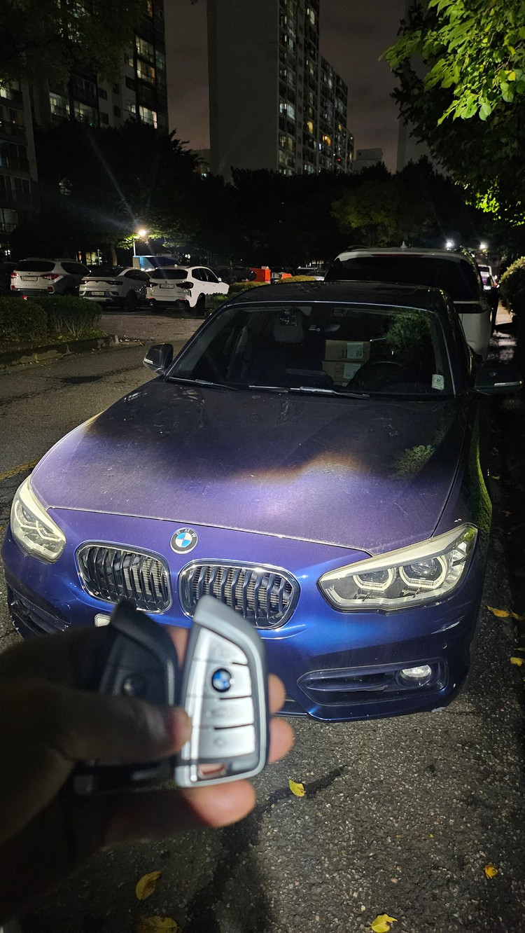 BMW 118d 분실 후 스마트키 2개 신규 제작 이미지