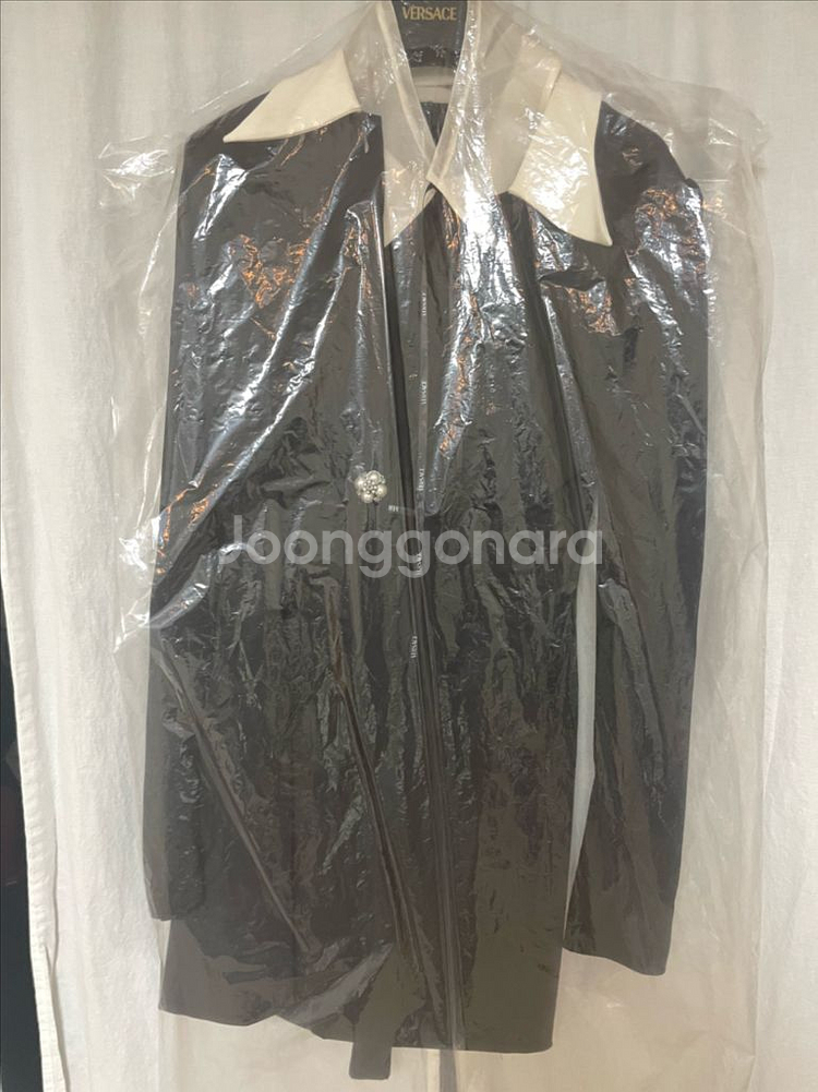 베르사체 실크 크레페 미니 드레스--0