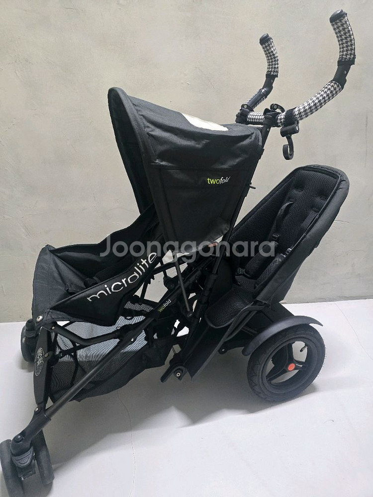 마이크라라이트 투폴드(구폴드) 2인 쌍둥이 연년 유모차--1